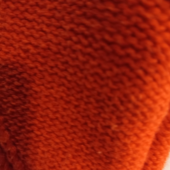Cabi Mock Neck Cardigan Medium Long Sleeves Orange Botton Down Sweater Preppy - Picture 7 of 15
